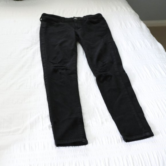 AMERICAN EAGLE SUPER STRETCH BLACK SKINNY JEANS - Picture 4 of 4